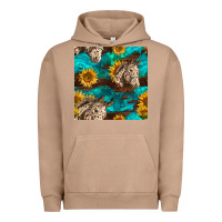 Pigment Burro appaloosa horses and sunflowers seamless pattern Urban Hoodie - BundleAndBundleShop
