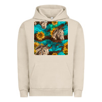 Pigment French Oak appaloosa horses and sunflowers seamless pattern Urban Hoodie - BundleAndBundleShop