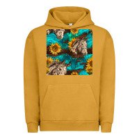 Pigment Peanut Butter appaloosa horses and sunflowers seamless pattern Urban Hoodie - BundleAndBundleShop