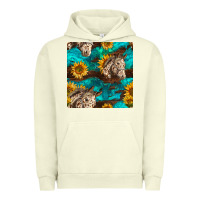 Pigment Pistachio appaloosa horses and sunflowers seamless pattern Urban Hoodie - BundleAndBundleShop