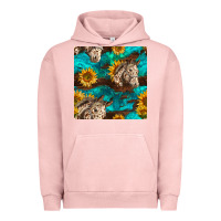Pigment Salmon appaloosa horses and sunflowers seamless pattern Urban Hoodie - BundleAndBundleShop