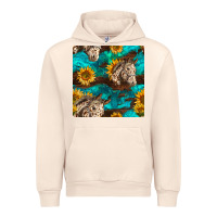 Sandshell appaloosa horses and sunflowers seamless pattern Urban Hoodie - BundleAndBundleShop