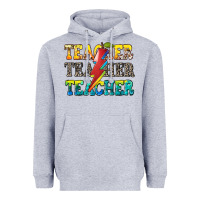 Heather Grey teacher teacher Heavyweight Hoodie - Zillion Design Studio