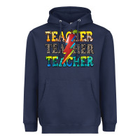 Navy teacher teacher Heavyweight Hoodie - Zillion Design Studio