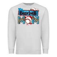 Dove Grey baseball mom with leopard Premium Sweatshirt - Zillion Design Studio