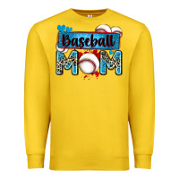 Lemon baseball mom with leopard Premium Sweatshirt - Zillion Design Studio