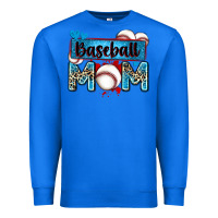 True Royal baseball mom with leopard Premium Sweatshirt - Zillion Design Studio