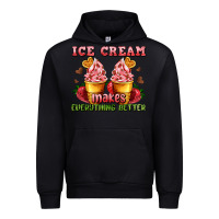 Black ice cream makes everything better Urban Hoodie - AdoDesignShop