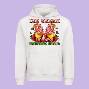 Ice Cream Makes Everything Better Urban Hoodie Designed By Adodesignshop