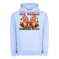 Pigment Grape Ice ice cream makes everything better Urban Hoodie - AdoDesignShop