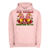 Pigment Salmon ice cream makes everything better Urban Hoodie - AdoDesignShop