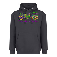 Smoke Peace Love King Cake Heavyweight Hoodie - RanaPortraitStore