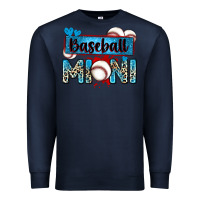 Navy baseball mini with leopard Premium Sweatshirt - Zillion Design Studio