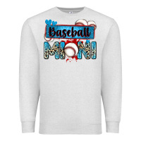 Oatmeal Heather baseball mini with leopard Premium Sweatshirt - Zillion Design Studio