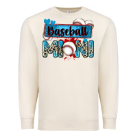 Sandshell baseball mini with leopard Premium Sweatshirt - Zillion Design Studio