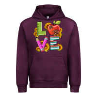 Mauve Wine love with pen and  serape leopard Urban Hoodie - Artiststas