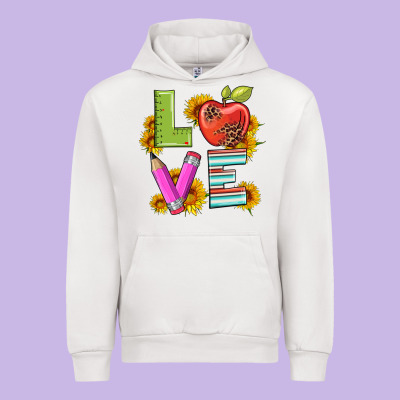 Love With Pen And  Serape Leopard Urban Hoodie Designed By Artiststas