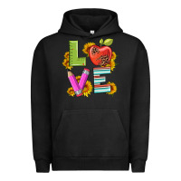 Pigment Black love with pen and  serape leopard Urban Hoodie - Artiststas