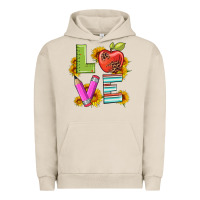 Pigment French Oak love with pen and  serape leopard Urban Hoodie - Artiststas