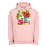 Pigment Salmon love with pen and  serape leopard Urban Hoodie - Artiststas