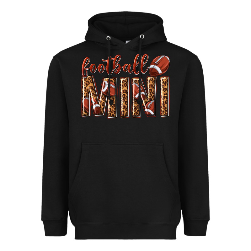 Football Mini With Leopard Heavyweight Hoodie by texasbilliewilder | Teevron