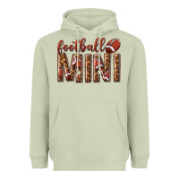 Matcha football mini with leopard Heavyweight Hoodie - texasbilliewilder