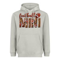 Moon Dust football mini with leopard Heavyweight Hoodie - texasbilliewilder