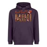 Plum football mini with leopard Heavyweight Hoodie - texasbilliewilder