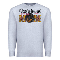Heather Grey western dachshund mom Premium Sweatshirt - RanaPortraitStore