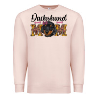 Pale Pink western dachshund mom Premium Sweatshirt - RanaPortraitStore