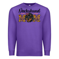 Purple western dachshund mom Premium Sweatshirt - RanaPortraitStore