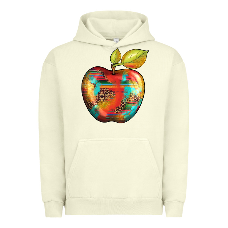 Leopard Turquoise Glitter Serape Urban Hoodie by Artiststas | Teevron