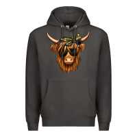 Smoke camouflage long haired cow Premium Hoodie - Jasminsmagicworld