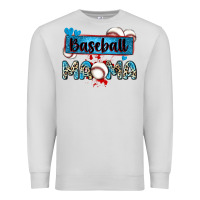 Dove Grey baseball mama with leopard Premium Sweatshirt - Zillion Design Studio
