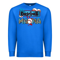 True Royal baseball mama with leopard Premium Sweatshirt - Zillion Design Studio