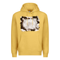 Antique Gold cowhide frames background Premium Hoodie - RanaPortraitStore