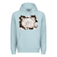 Blue Mist cowhide frames background Premium Hoodie - RanaPortraitStore