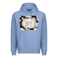 Colony Blue cowhide frames background Premium Hoodie - RanaPortraitStore