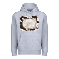 Heather Grey cowhide frames background Premium Hoodie - RanaPortraitStore
