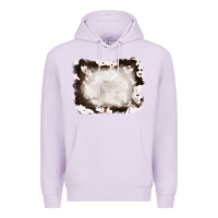 Lilac cowhide frames background Premium Hoodie - RanaPortraitStore
