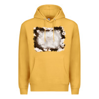Mustard cowhide frames background Premium Hoodie - RanaPortraitStore