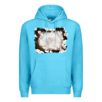 Ocean Blue cowhide frames background Premium Hoodie - RanaPortraitStore