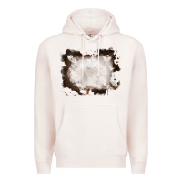 Pale Pink cowhide frames background Premium Hoodie - RanaPortraitStore