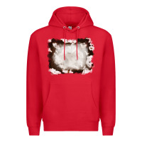 Red cowhide frames background Premium Hoodie - RanaPortraitStore