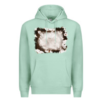 Seafoam cowhide frames background Premium Hoodie - RanaPortraitStore