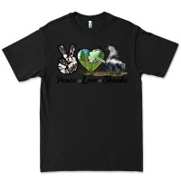 Black Peace Love Skunks Premium Tee - LillyAllenDesigns