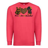 Cardinal peace love dachshund Premium Sweatshirt - RanaPortraitStore