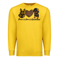 Lemon peace love dachshund Premium Sweatshirt - RanaPortraitStore
