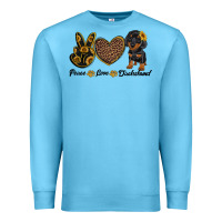Peace Love Dachshund Premium Sweatshirt | Teevron