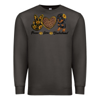 Smoke peace love dachshund Premium Sweatshirt - RanaPortraitStore
